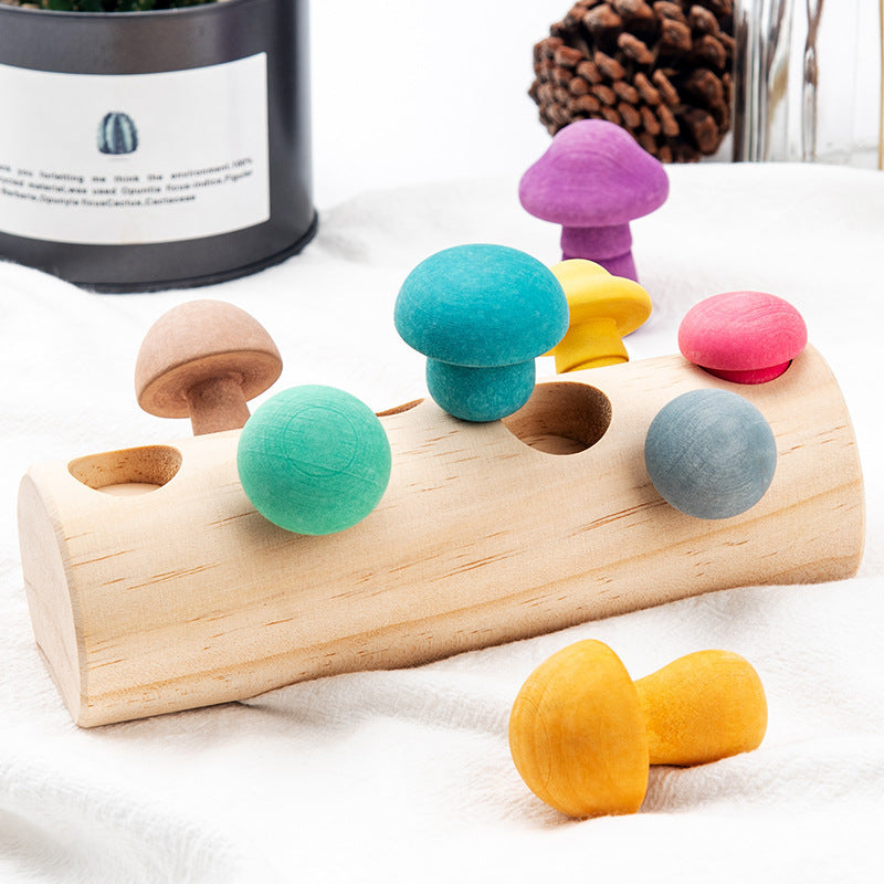 Wooden Simulation Mushroom Picking Game
