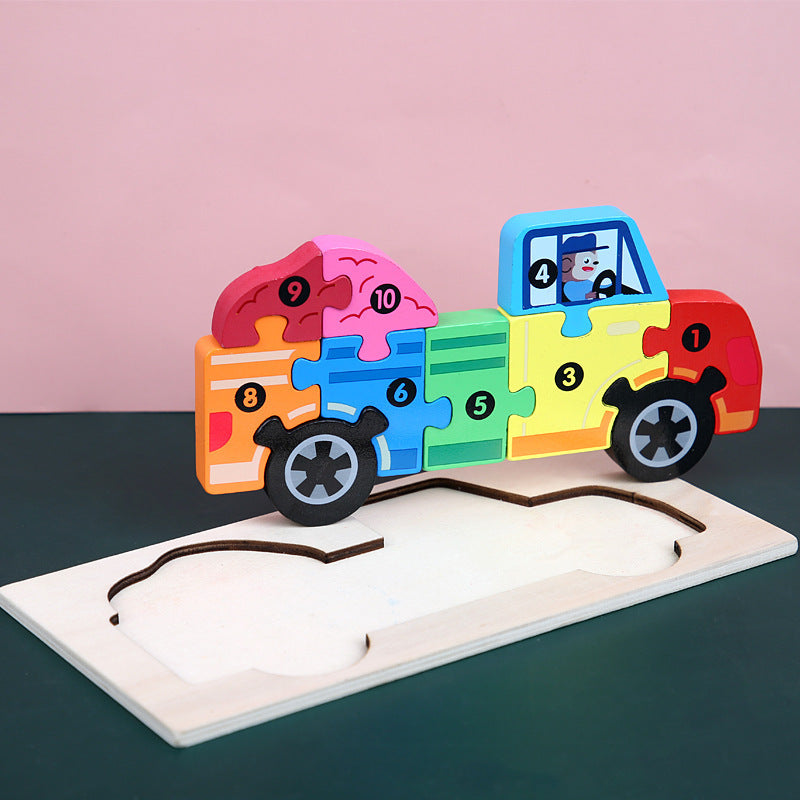 Children's Cartoon Number Puzzle