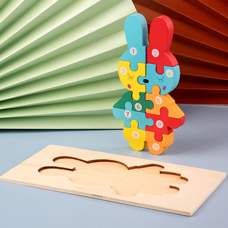Children's Cartoon Number Puzzle