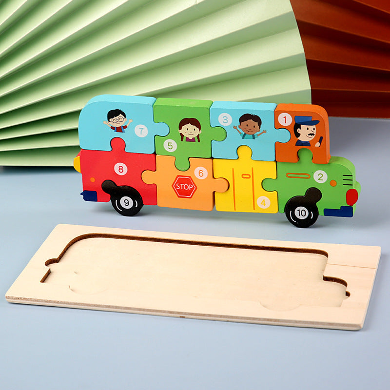 Children's Cartoon Number Puzzle
