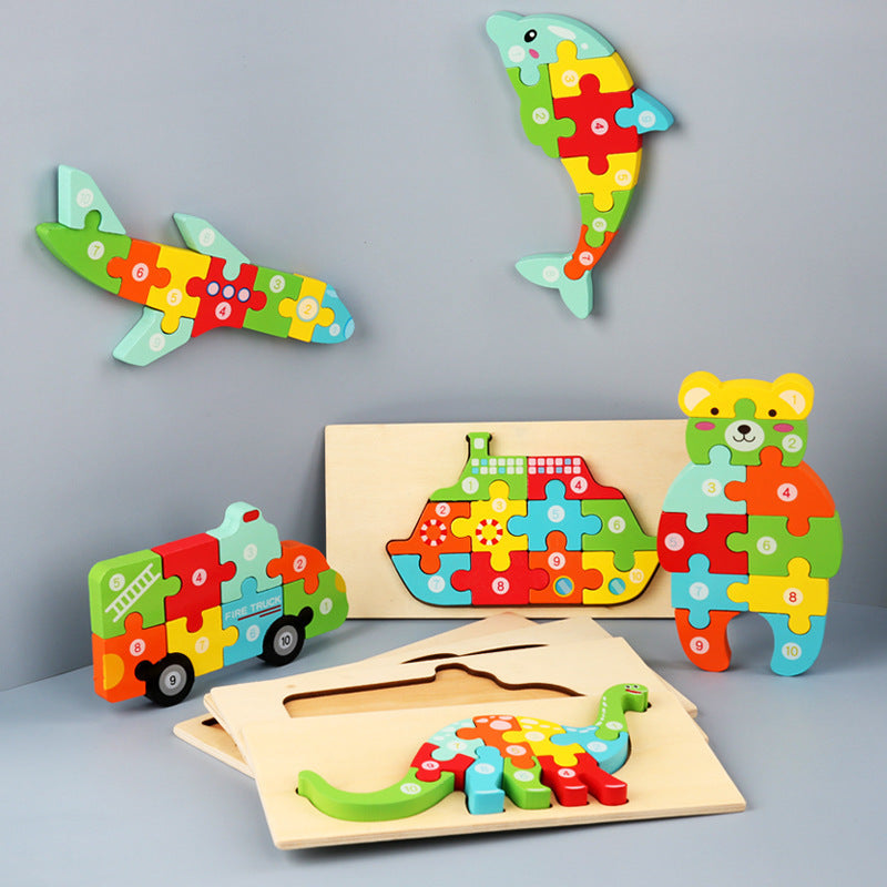 Children's Cartoon Number Puzzle