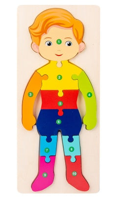 Children's Cartoon Number Puzzle
