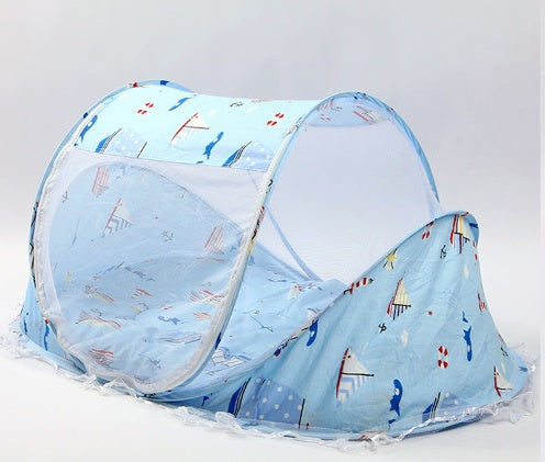 Foldable Baby Bed Net with Pillow (2-Piece Set)