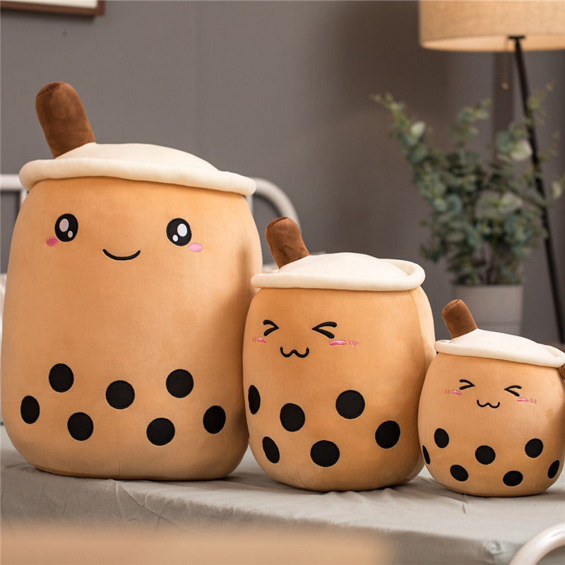 Plush Boba Tea Pillow Toy