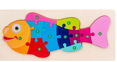 Children's Cartoon Number Puzzle