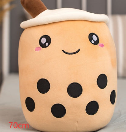 Cute Fruit Drink Plush Boba Tea Pillow Toy