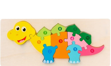 Children's Cartoon Animal Number Puzzle