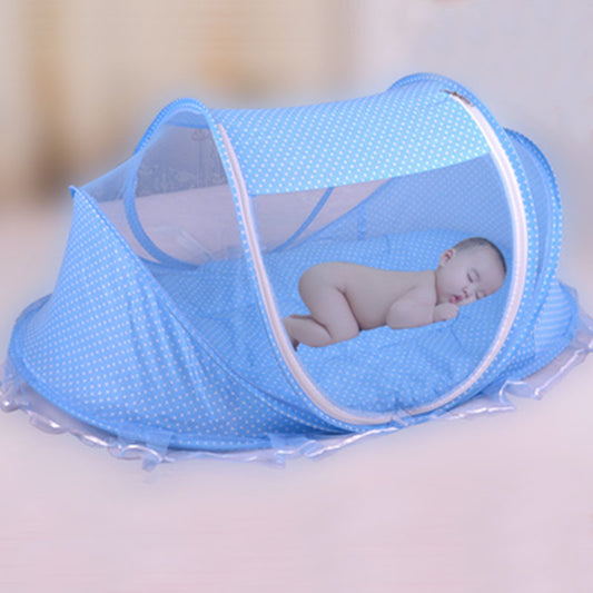 Foldable Baby Bed Net with Pillow (2-Piece Set)