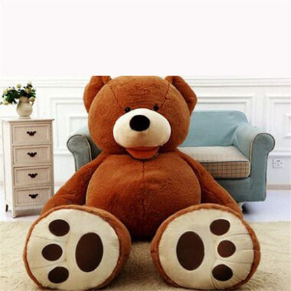 Giant Teddy Bear Plush Toy with Leather Shell