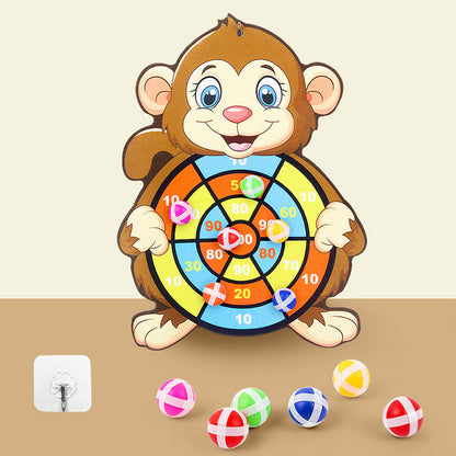 Children's Cartoon Sticky Ball Dart Board Toy