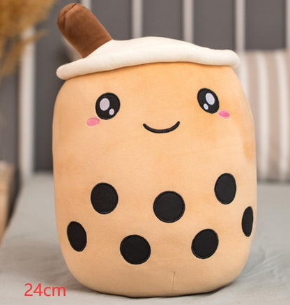 Cute Fruit Drink Plush Boba Tea Pillow Toy