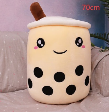 Cute Fruit Drink Plush Boba Tea Pillow Toy