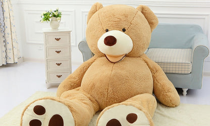 Giant Teddy Bear Plush Toy with Leather Shell