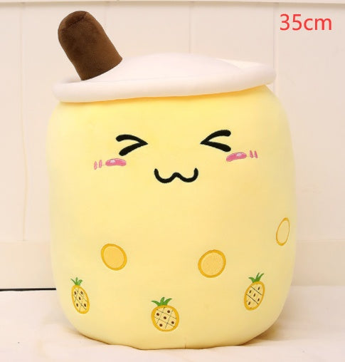 Cute Fruit Drink Plush Boba Tea Pillow Toy