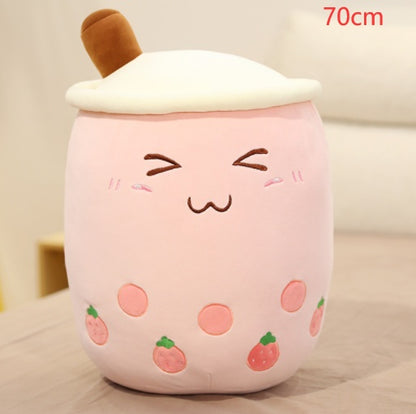 Cute Fruit Drink Plush Boba Tea Pillow Toy