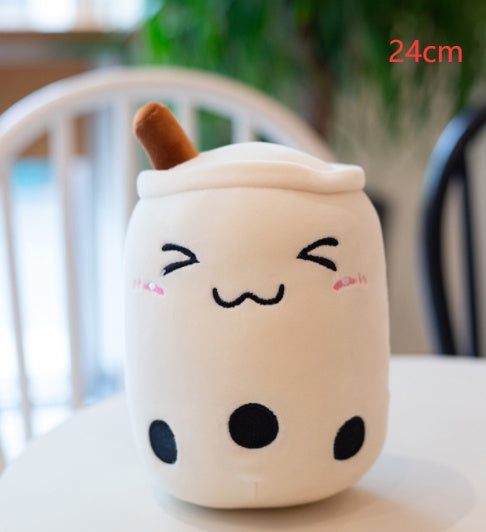 Cute Fruit Drink Plush Boba Tea Pillow Toy