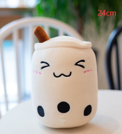 Cute Fruit Drink Plush Boba Tea Pillow Toy