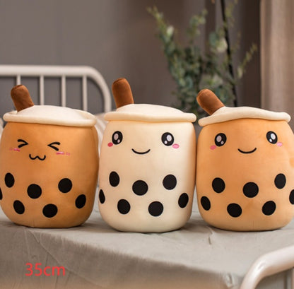 Cute Fruit Drink Plush Boba Tea Pillow Toy