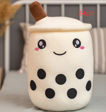 Cute Fruit Drink Plush Boba Tea Pillow Toy