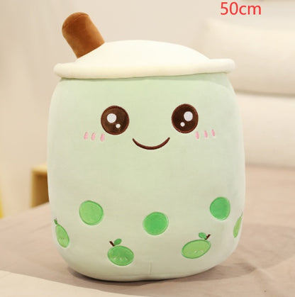 Cute Fruit Drink Plush Boba Tea Pillow Toy