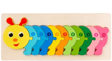 Children's Cartoon Animal Number Puzzle