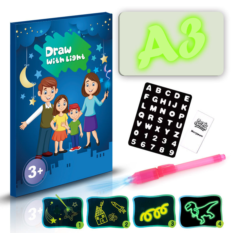 Educational 3D Magic Drawing Pad with 8 Light Effects