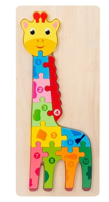 Children's Cartoon Animal Number Puzzle