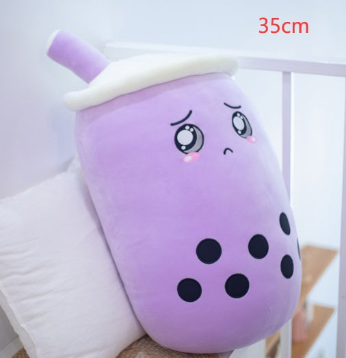 Cute Fruit Drink Plush Boba Tea Pillow Toy