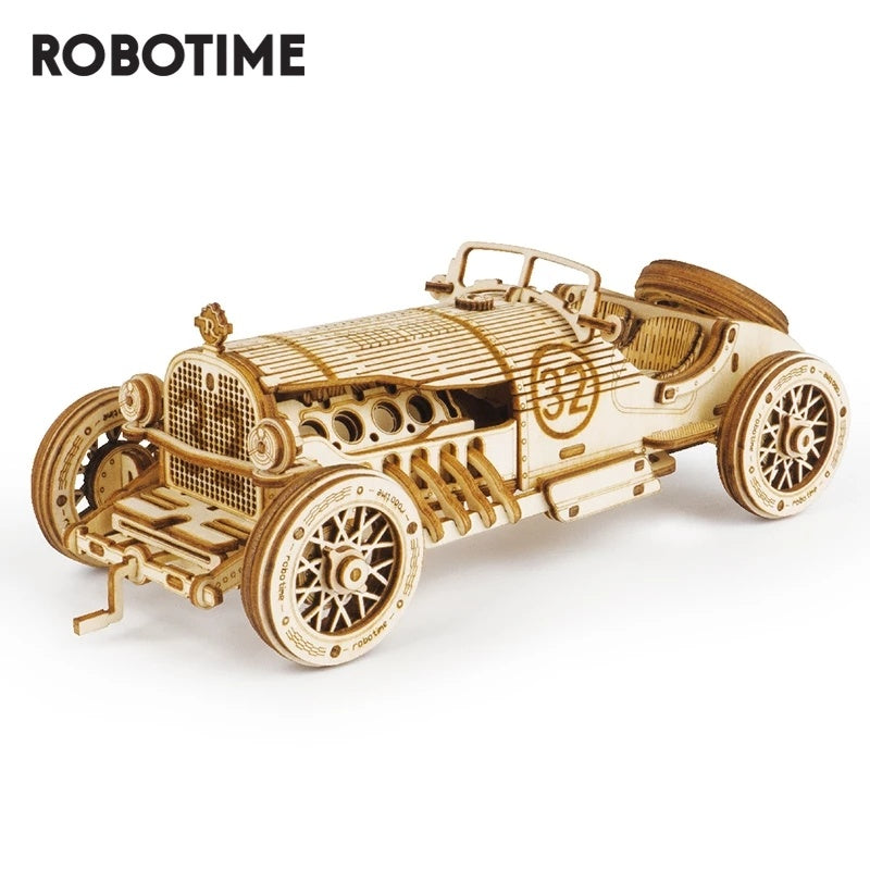 Car 3D Wooden Racing Puzzle Assembly Toy