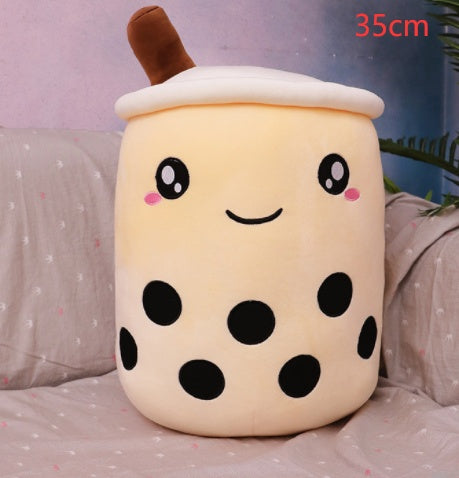 Cute Fruit Drink Plush Boba Tea Pillow Toy