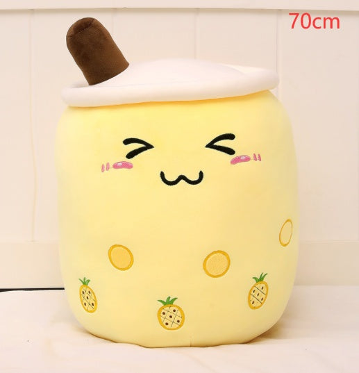 Cute Fruit Drink Plush Boba Tea Pillow Toy