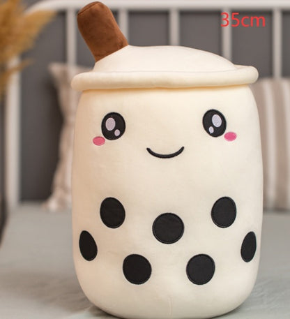 Cute Fruit Drink Plush Boba Tea Pillow Toy