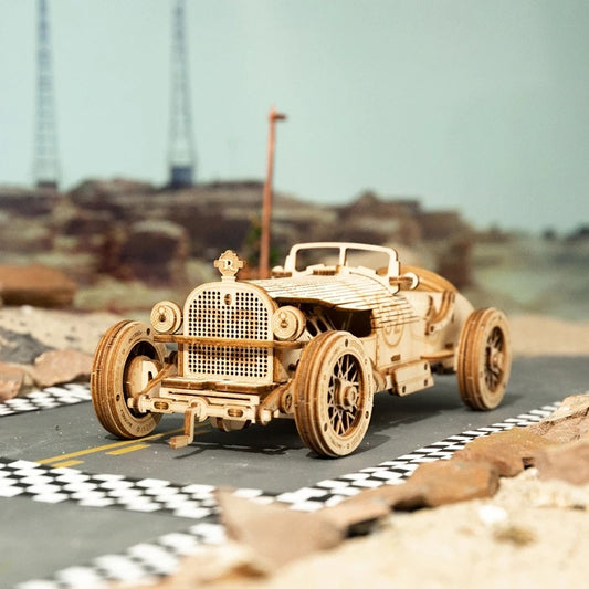 Car 3D Wooden Racing Puzzle Assembly Toy