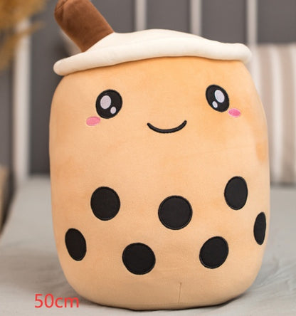 Cute Fruit Drink Plush Boba Tea Pillow Toy