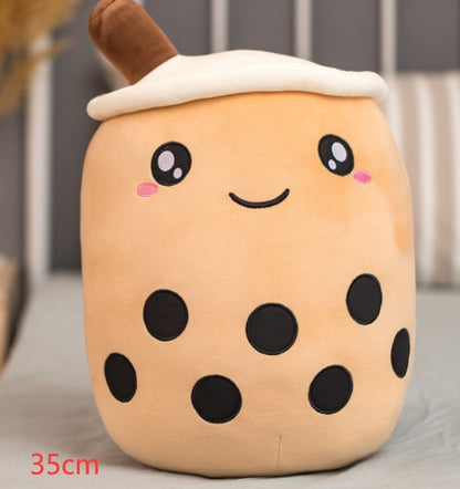 Cute Fruit Drink Plush Boba Tea Pillow Toy