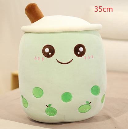 Cute Fruit Drink Plush Boba Tea Pillow Toy