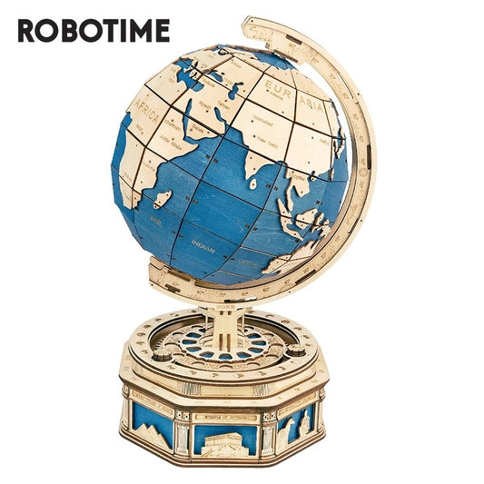 Robotime Globe Earth 3D Wooden Puzzle 567pcs Model Toy