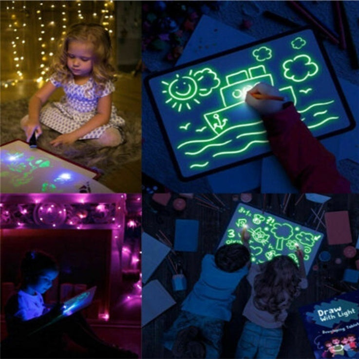 Educational 3D Magic Drawing Pad with 8 Light Effects